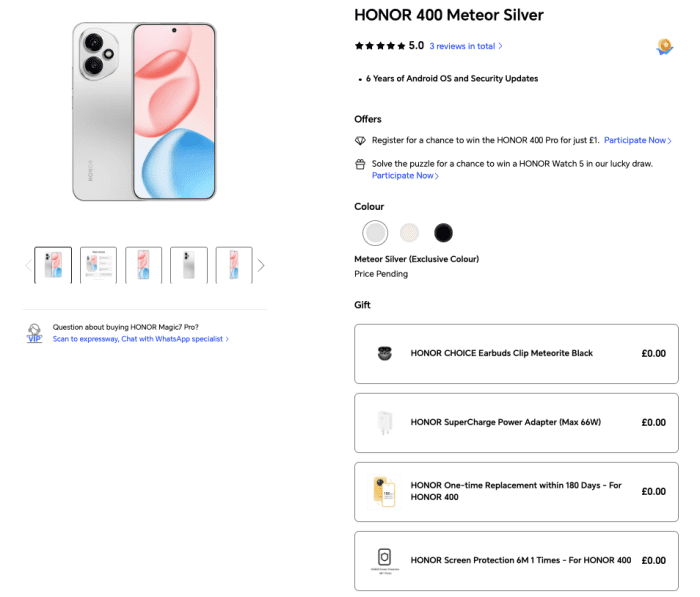 HONOR expands the HONOR 400 Series with two pioneering A.I. photography smartphones.